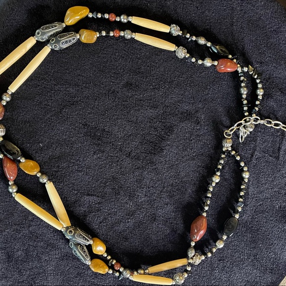 Vintage Beaded Boho 2 strand belt - Picture 3 of 5